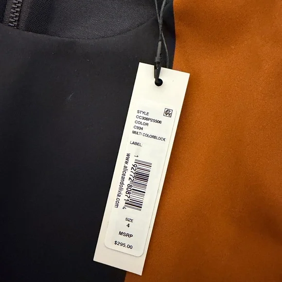 Alice + Olivia Colorblock Mini Dress - Picture 2 of 4